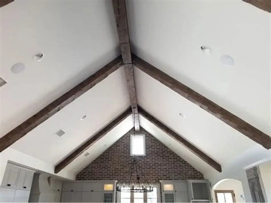 Faux Wood Beams for Vaulted Ceilings: Design Ideas & Layouts