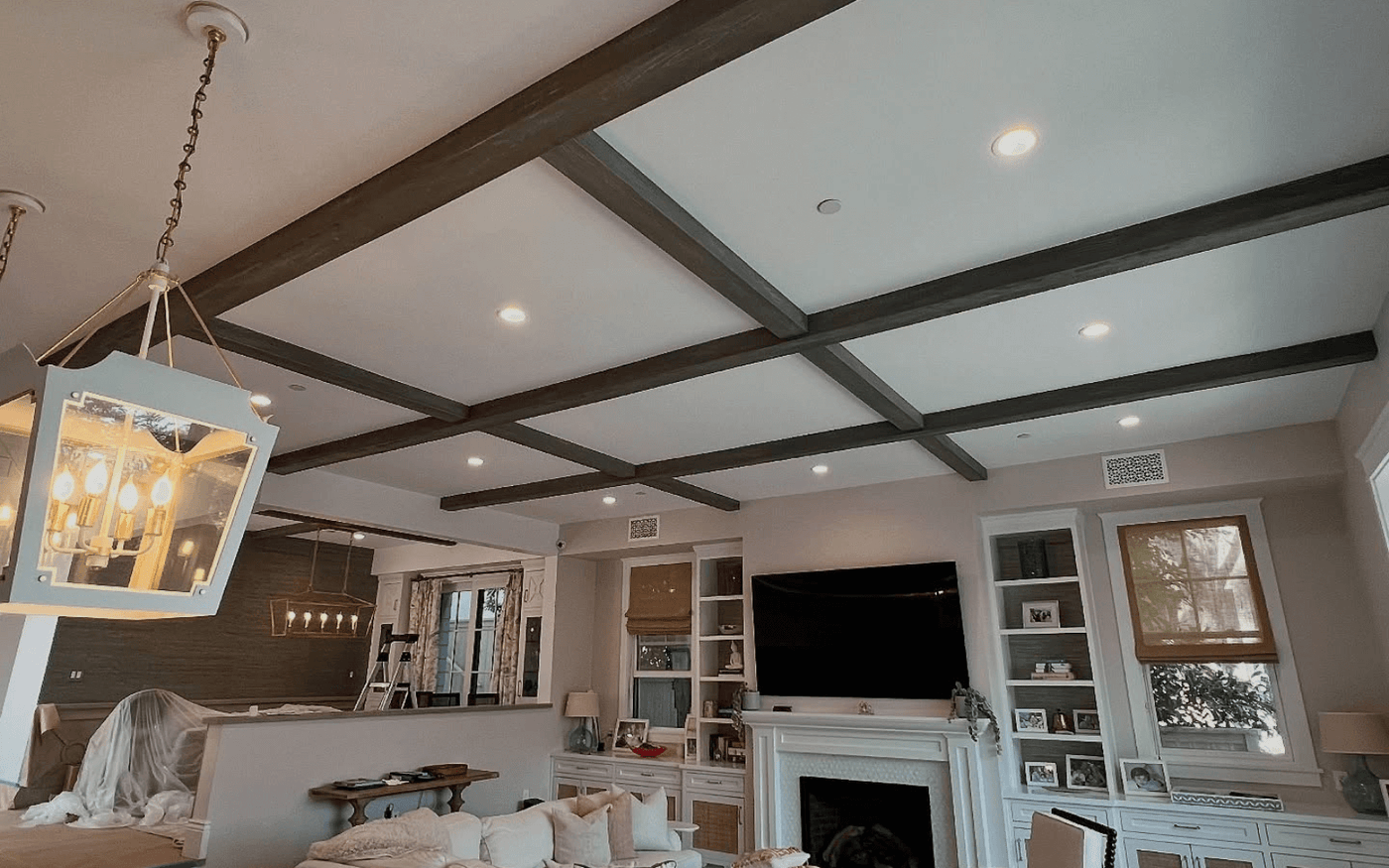Color matching and custom staining for faux beams in Southern California