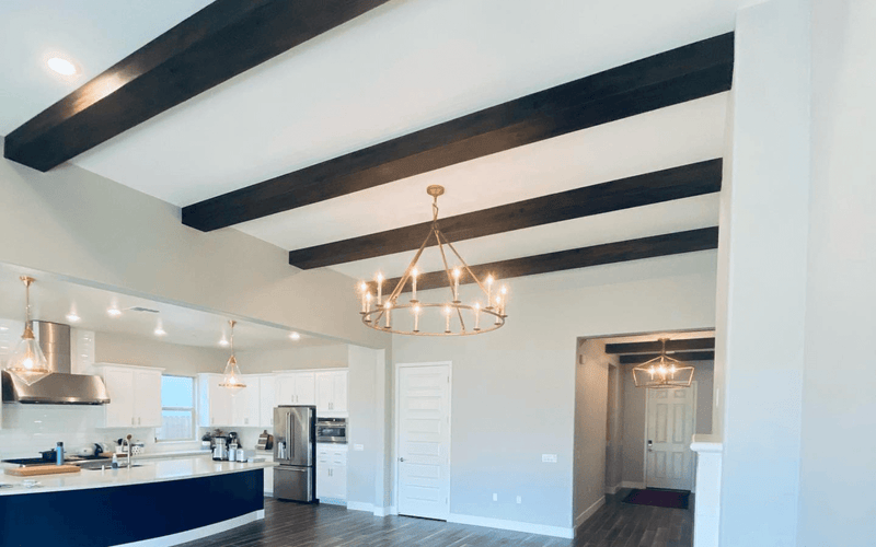Contemporary Open-Concept Faux Beam Ceiling Installation — Phoenix, AZ.