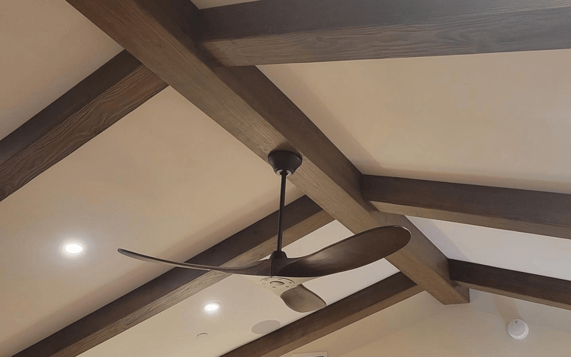Contemporary Grid Beam Ceiling Installation — Granite Bay, CA.