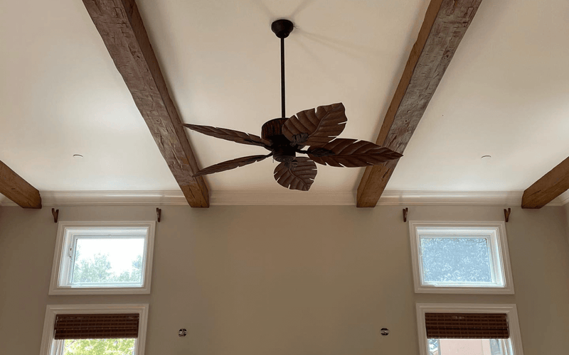 Coastal Transitional Faux Beam Ceiling Installation — Orange County, CA.