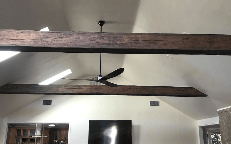 Rustic Exposed Faux Beam Ceiling Installation — Reno, NV.