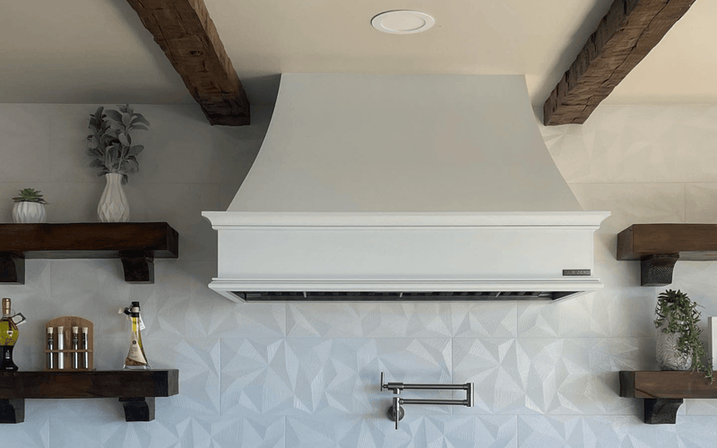 Rustic Kitchen Beam Accent Installation — Rocklin, CA.