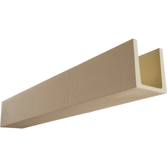 Ripped-sawn faux wood beam profile