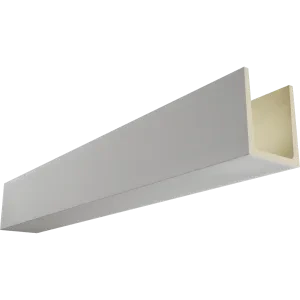 Smooth finish quick-ship foam faux beam unfinished and ready to stain