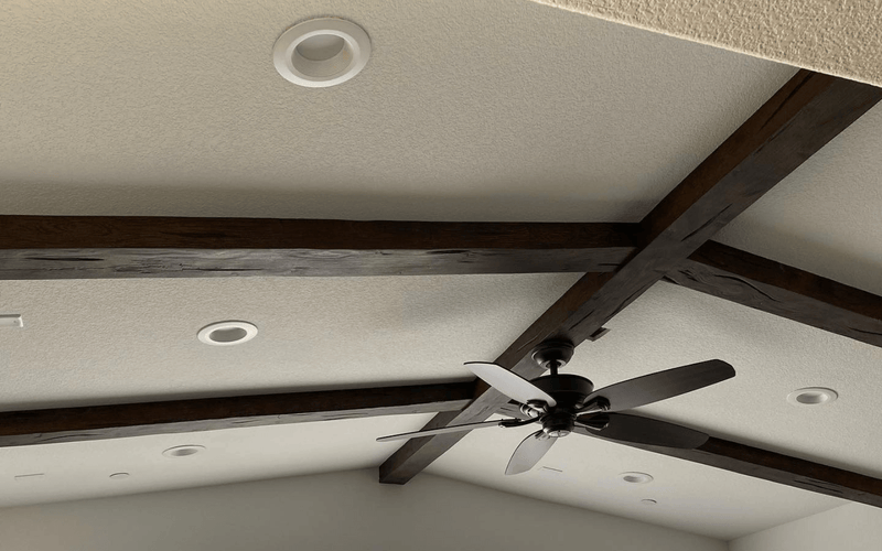Contemporary Cross-Beam Faux Ceiling Installation — Phoenix, AZ.