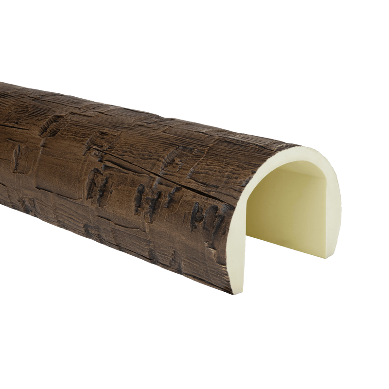 Faux wood log in Santa Fe texture — full view showing rustic Southwest character by Elite Ceiling Designs