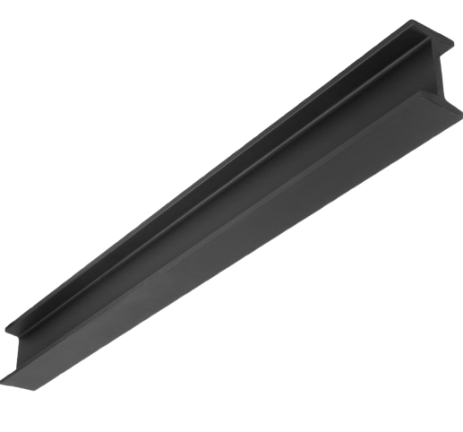 Faux wood I-beam in standard profile — clean lines with wood grain texture by Elite Ceiling Designs