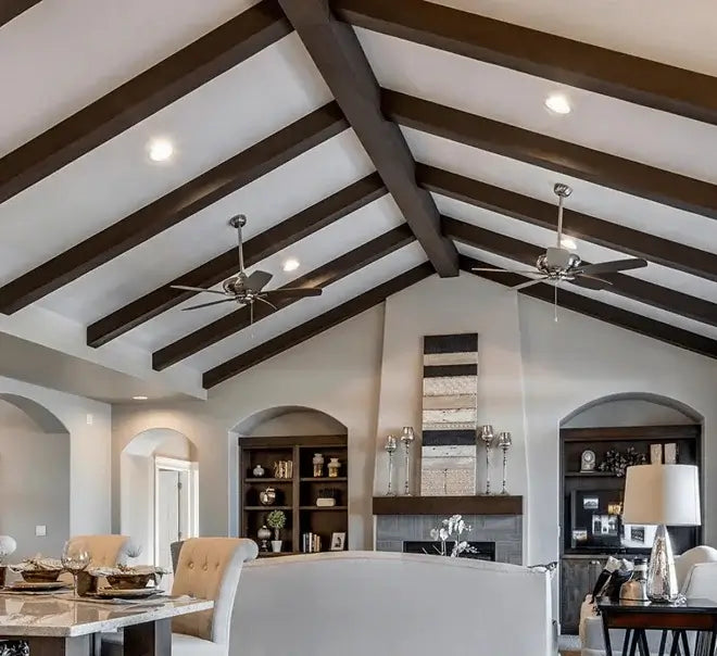 Living Room Wood Wall Installation