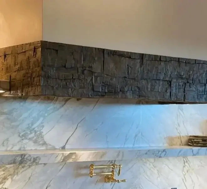 Kitchen Faux Wood Beam Installation